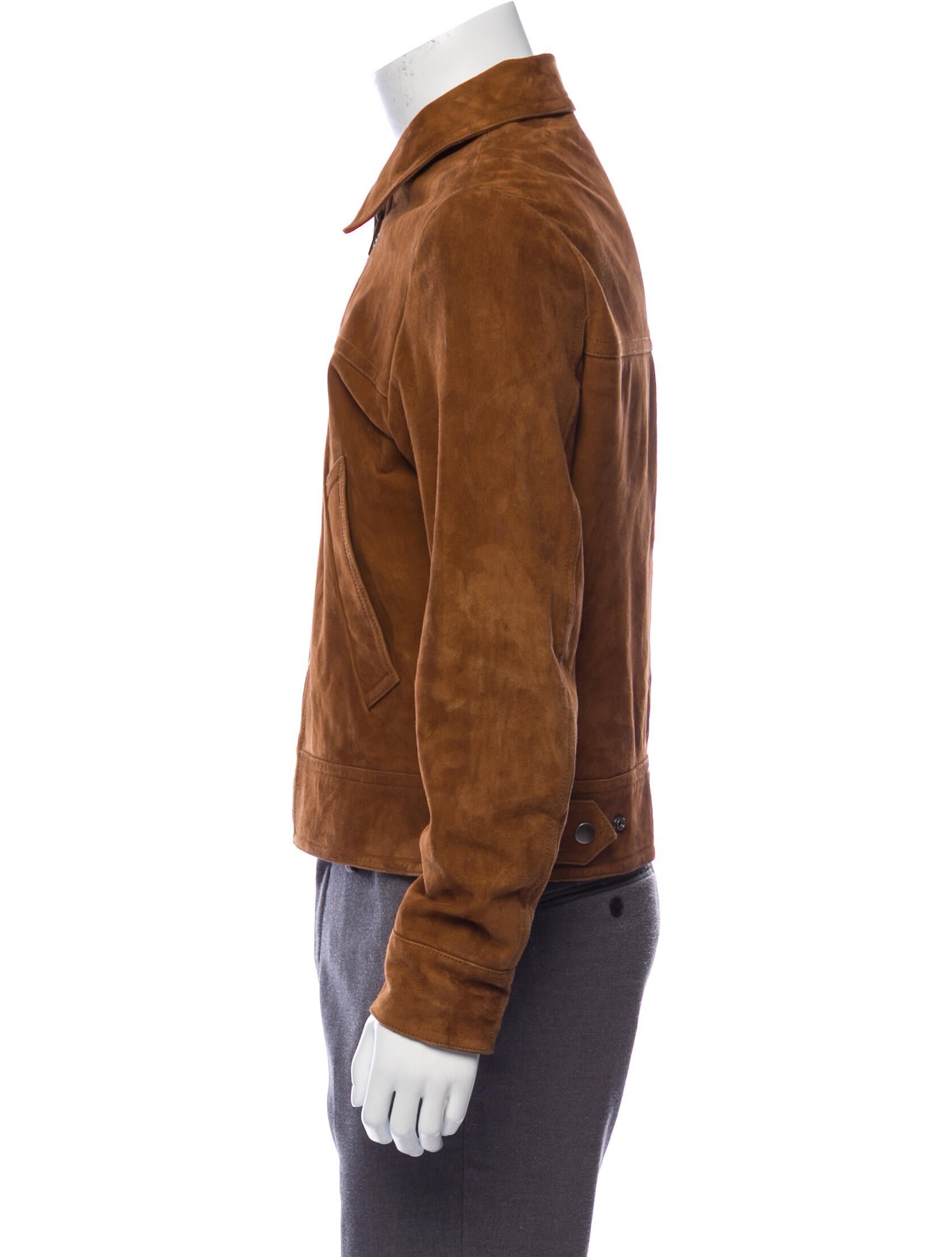 Sandro Suede Point Collar Jacket