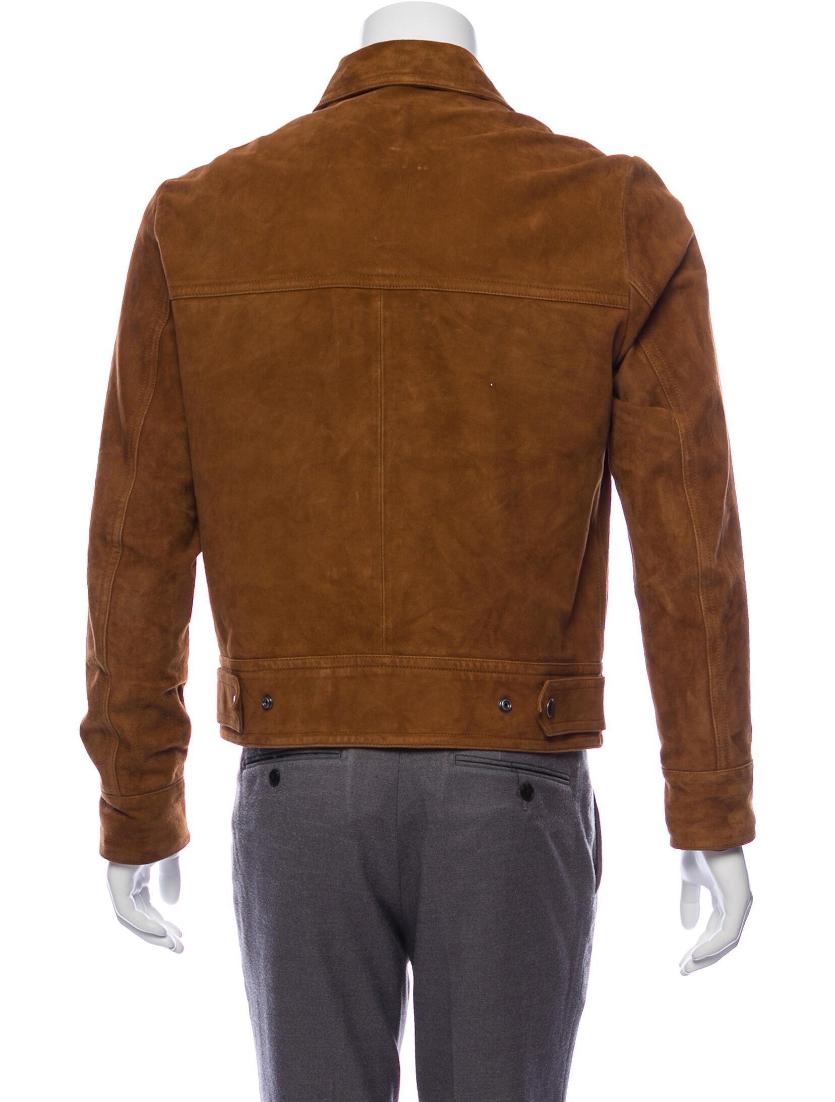 Sandro Suede Point Collar Jacket