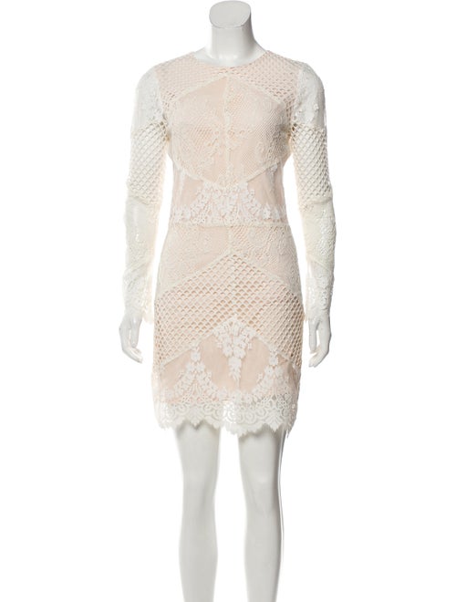 Sandro Lace Pattern Mini Dress