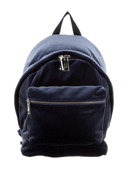 Sandro Velvet Avril Backpack Navy