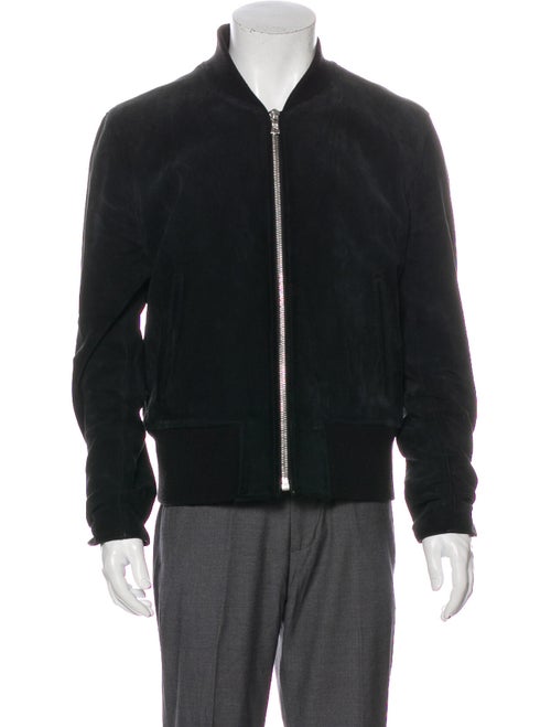Sandro Leather Jacket Grey