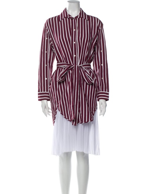 Sandro Striped Midi Length Dress