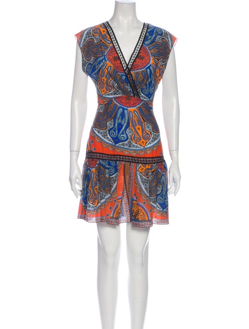 Sandro Paisley Print Mini Dress
