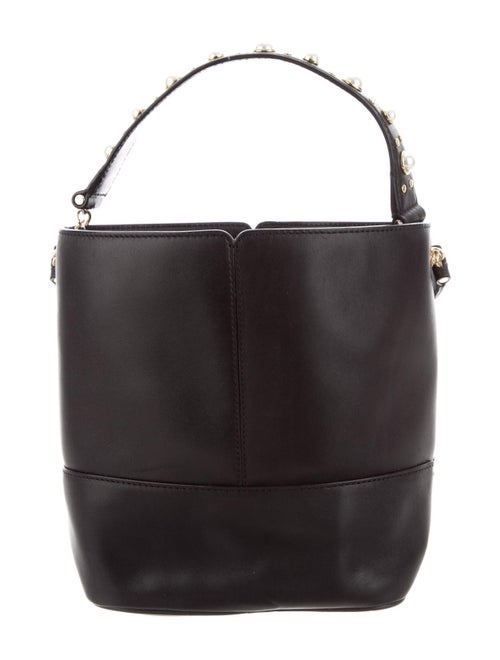 Sandro Leather Bucket Bag Black
