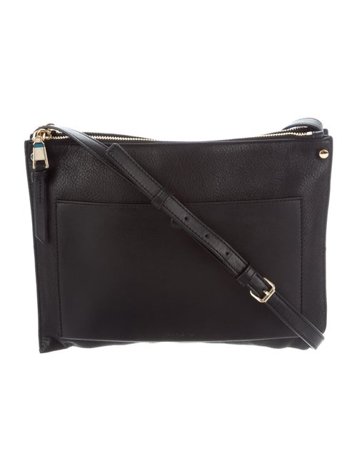 Sandro Leather Crossbody Bag Black