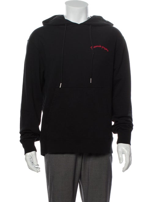 Sandro Crew Neck Long Sleeve Hoodie Black