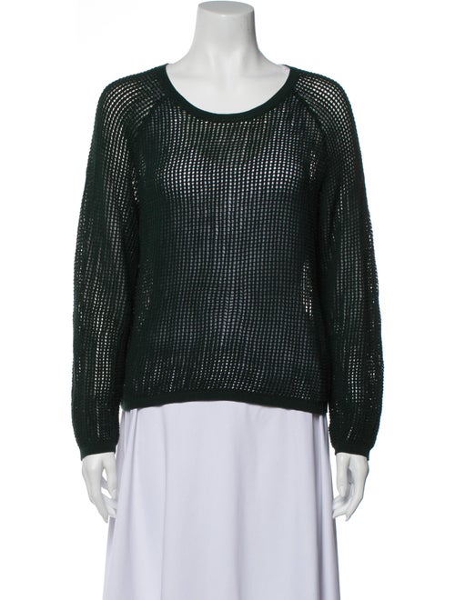 Sandro Scoop Neck Sweater Green