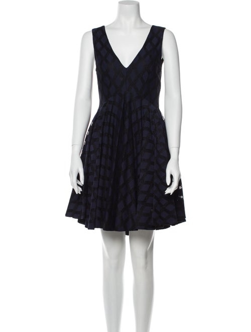 Sandro Printed Mini Dress Black