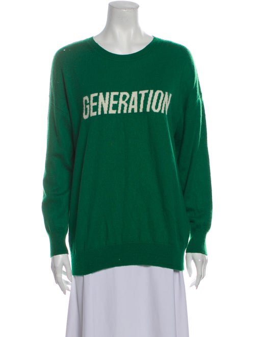 Sandro Wool Graphic Print Sweater Wool