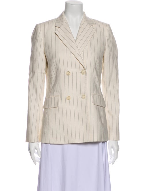 Sandro Striped Blazer White