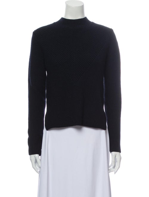 Sandro Wool Mock Neck Sweater Wool