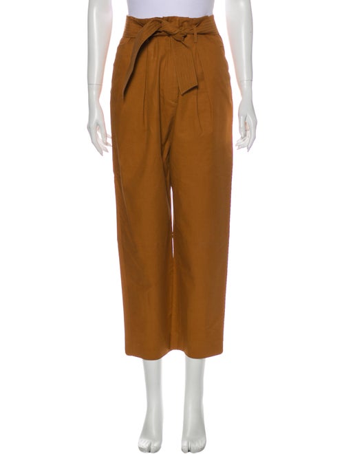 Sandro Straight Leg Pants Orange