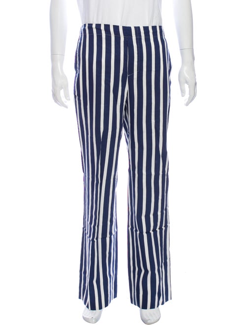 Sandro Striped Pants Blue