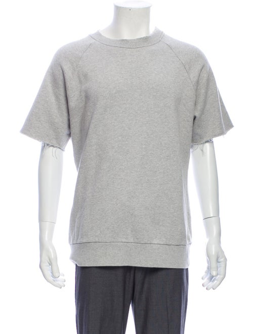 Sandro Crew Neck Short Sleeve Sweatshirt Grey