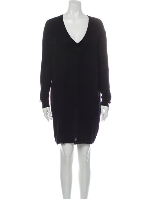 Sandro Merino Wool Mini Dress Wool