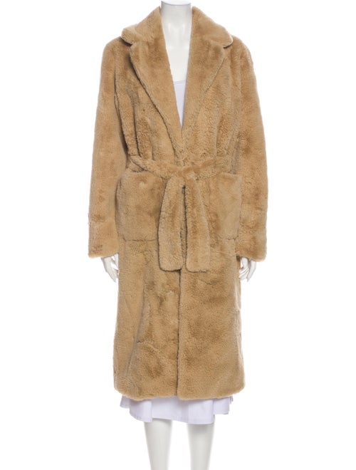 Sandro Faux Fur Coat