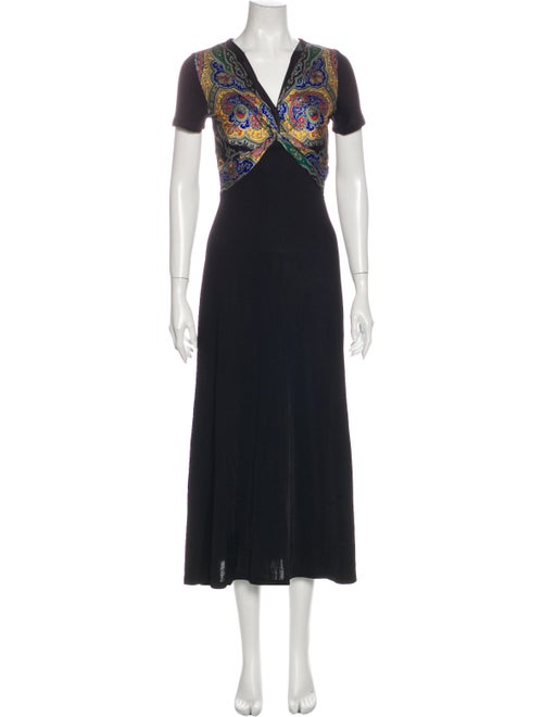 Sandro Jersey Long Dress w/ Tags Black