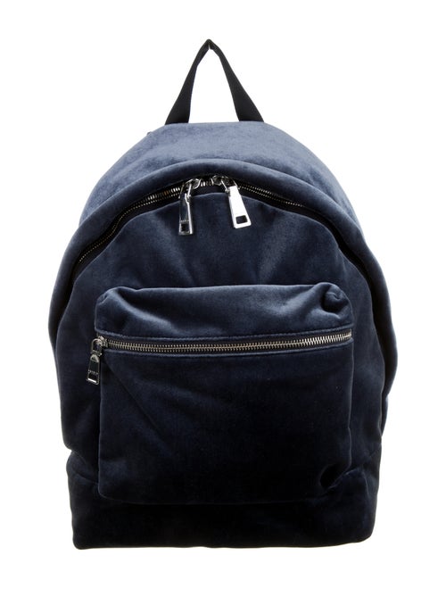Sandro Velvet Backpack Blue