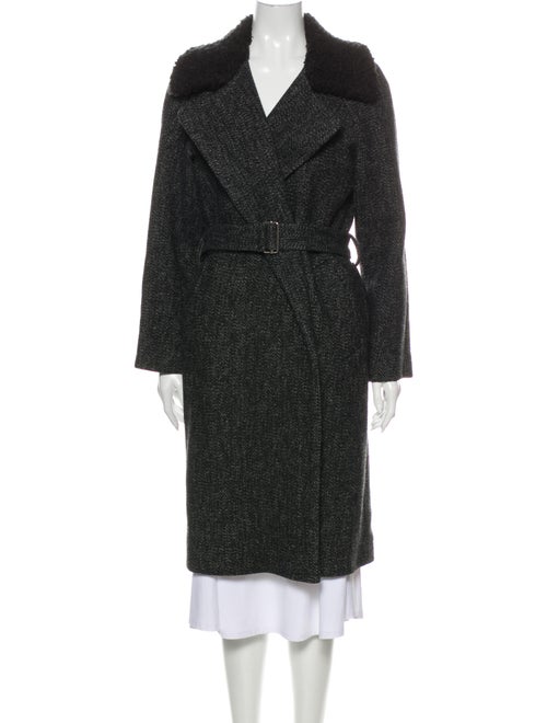 Sandro Wool Trench Coat Wool