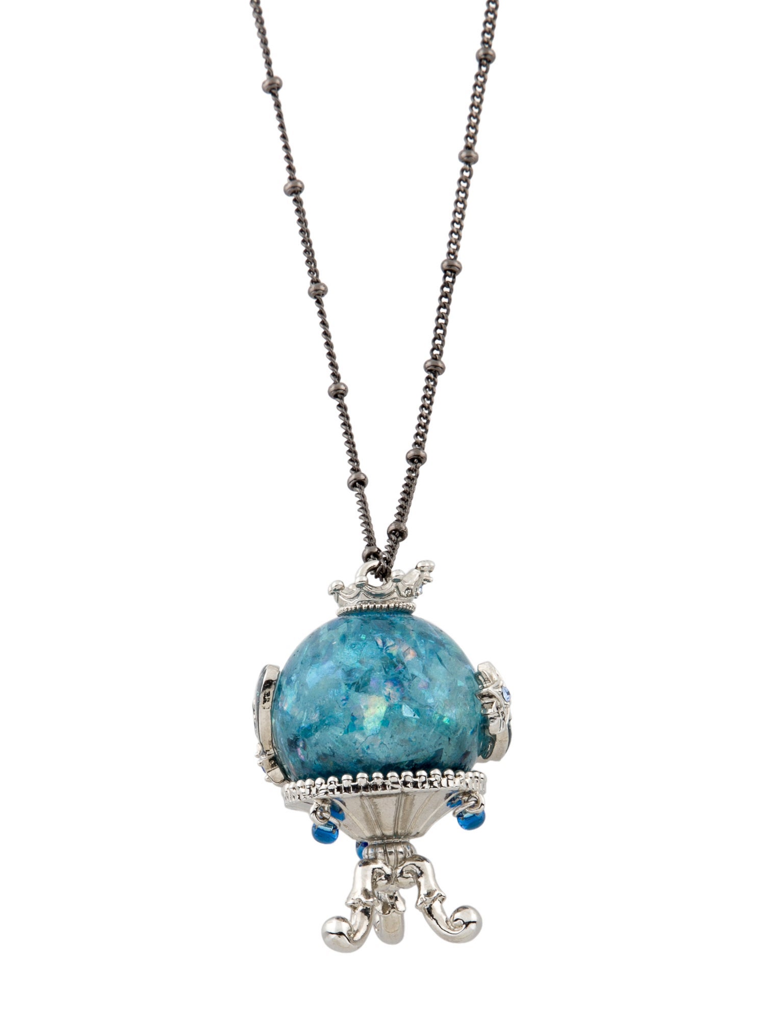 Sui by Anna Sui Resin Globe Pendant Necklace