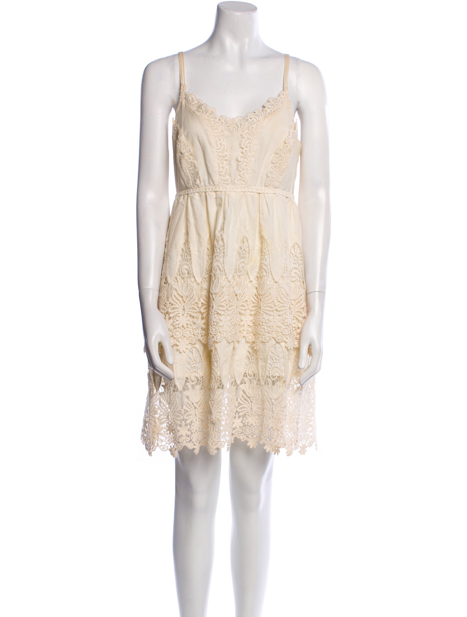 Sui by Anna Sui Lace Pattern Mini Dress