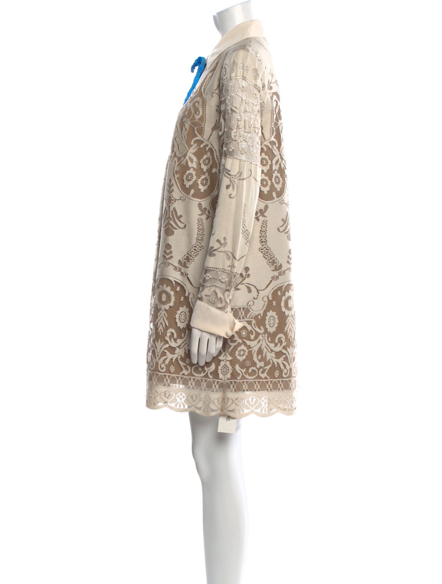 Sui by Anna Sui Lace Pattern Mini Dress