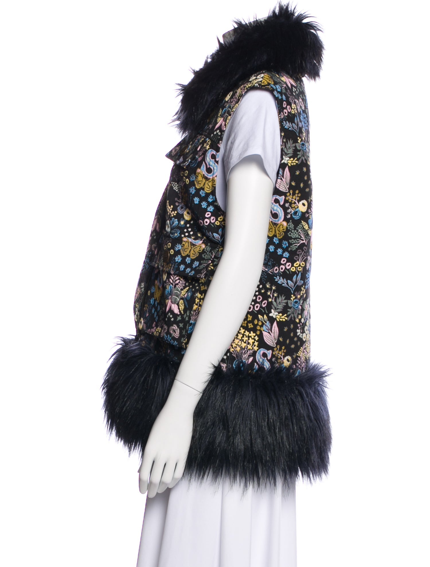 Sui by Anna Sui Floral Print Vest