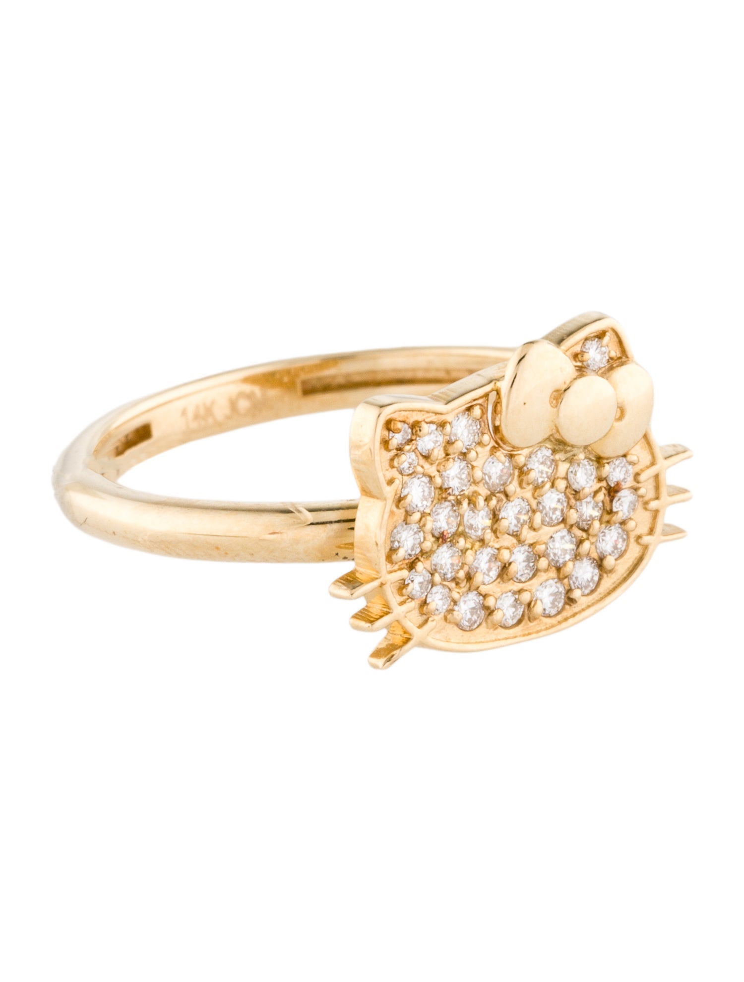 Sanrio 14K Lab-Grown Diamond Hello Kitty Ring