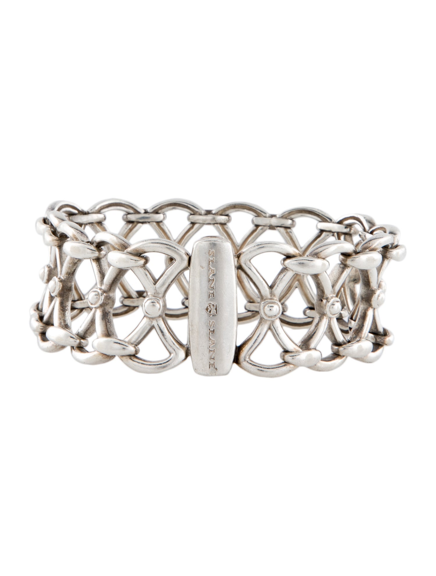 Slane Abstract Link Bracelet - Sterling Silver Link, Bracelets