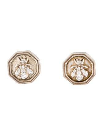 Slane Diamond Bee Earclips