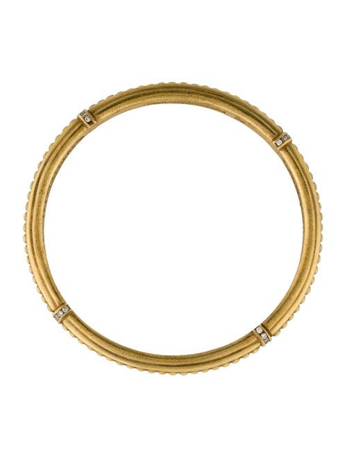 Slane 18K Diamond Column Bangle Bracelet