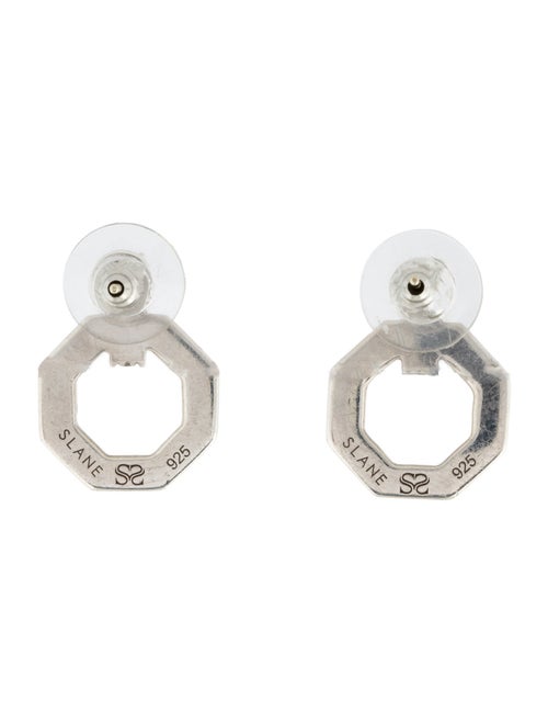 Slane Sapphire Hexagon Drop Earrings