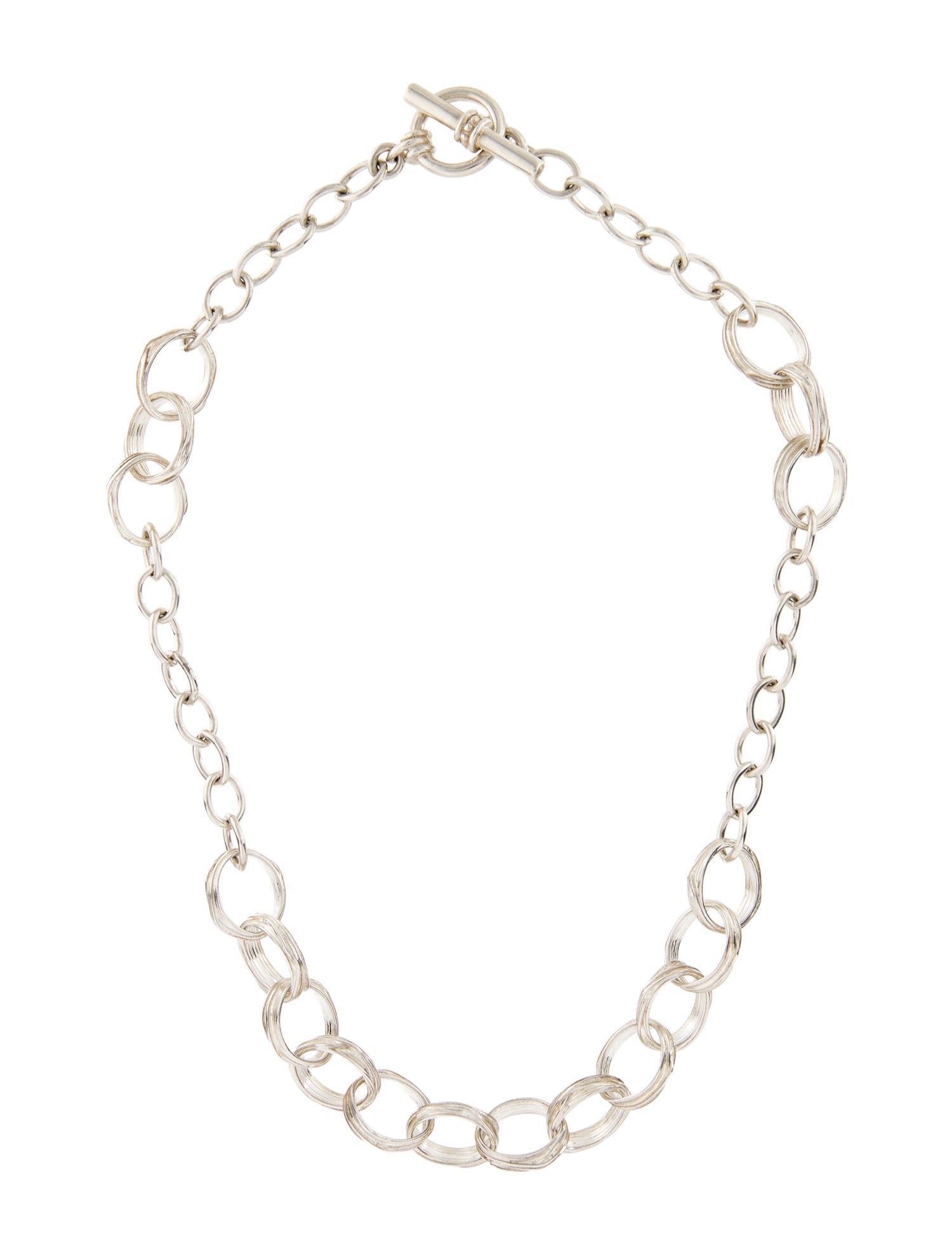 Slane Mixed Ribbon Link Toggle Necklace