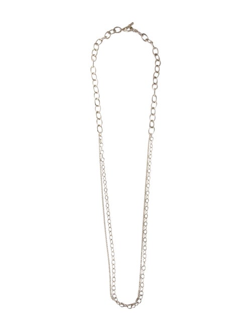Slane Double Strand Mixed Link Toggle Necklace