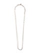 Slane Double Strand Mixed Link Toggle Necklace