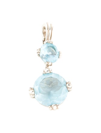 Slane Topaz Calypso Double Drop Pendant