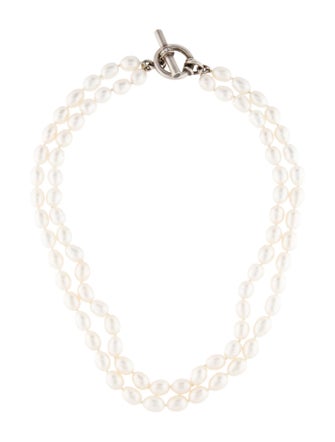 Slane Pearl & Diamond Double Strand Necklace