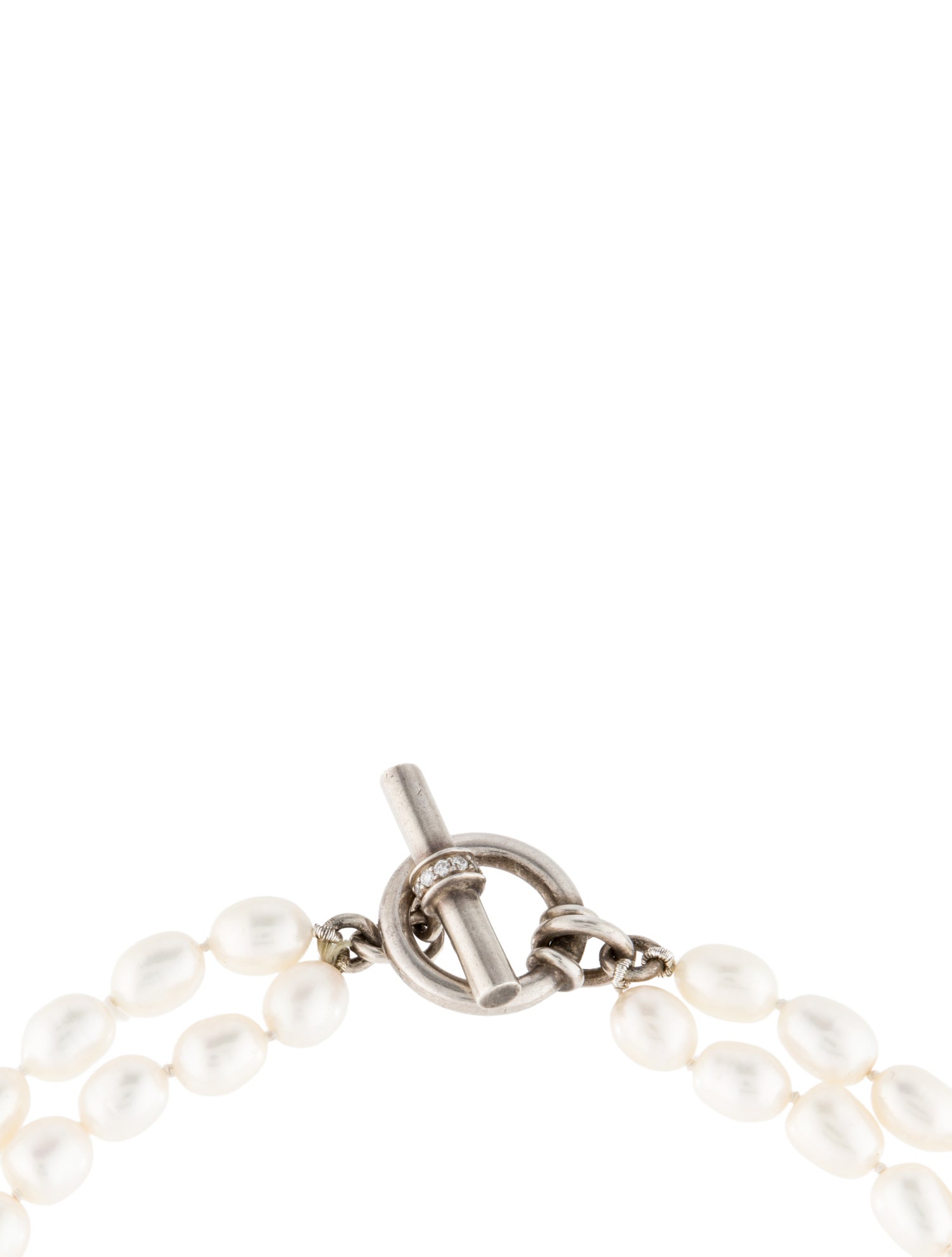 Slane Pearl & Diamond Double Strand Necklace