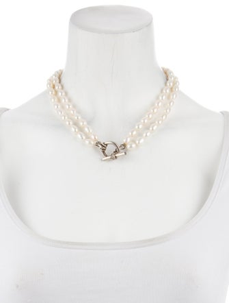 Slane Pearl & Diamond Double Strand Necklace