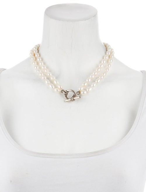 Slane Pearl & Diamond Double Strand Necklace