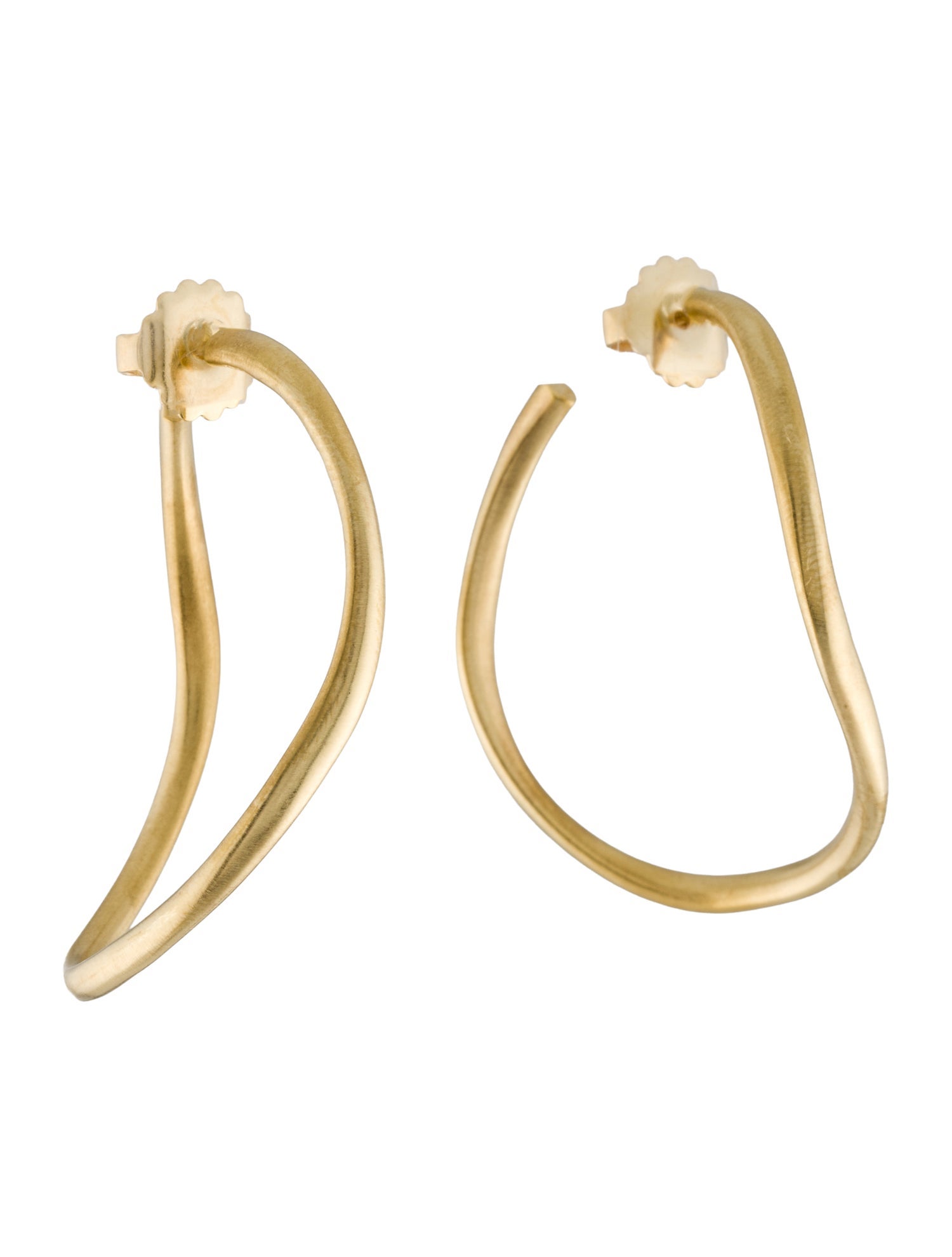 Slane 18K Twin Link Skinny Large Hoop Earring
