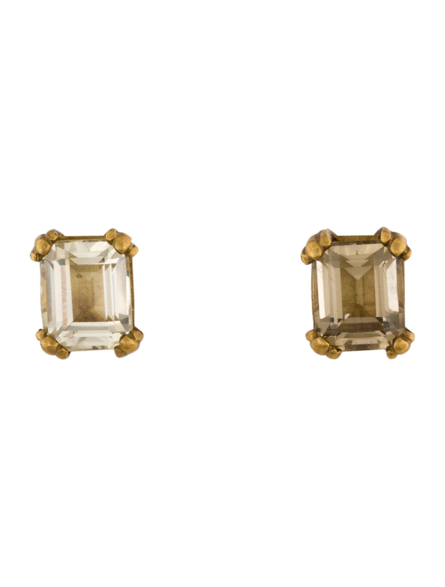 Slane 18K Quartz Stud Earrings