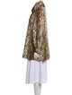 Sara Berman Animal Print Faux Fur Coat