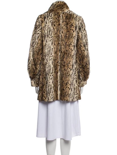Sara Berman Animal Print Faux Fur Coat