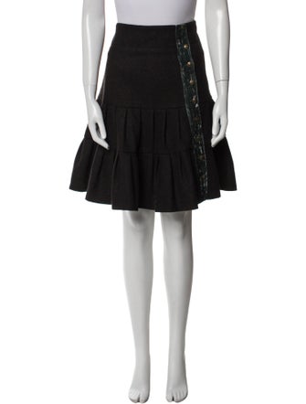 Sara Berman Wool Knee-Length Skirt
