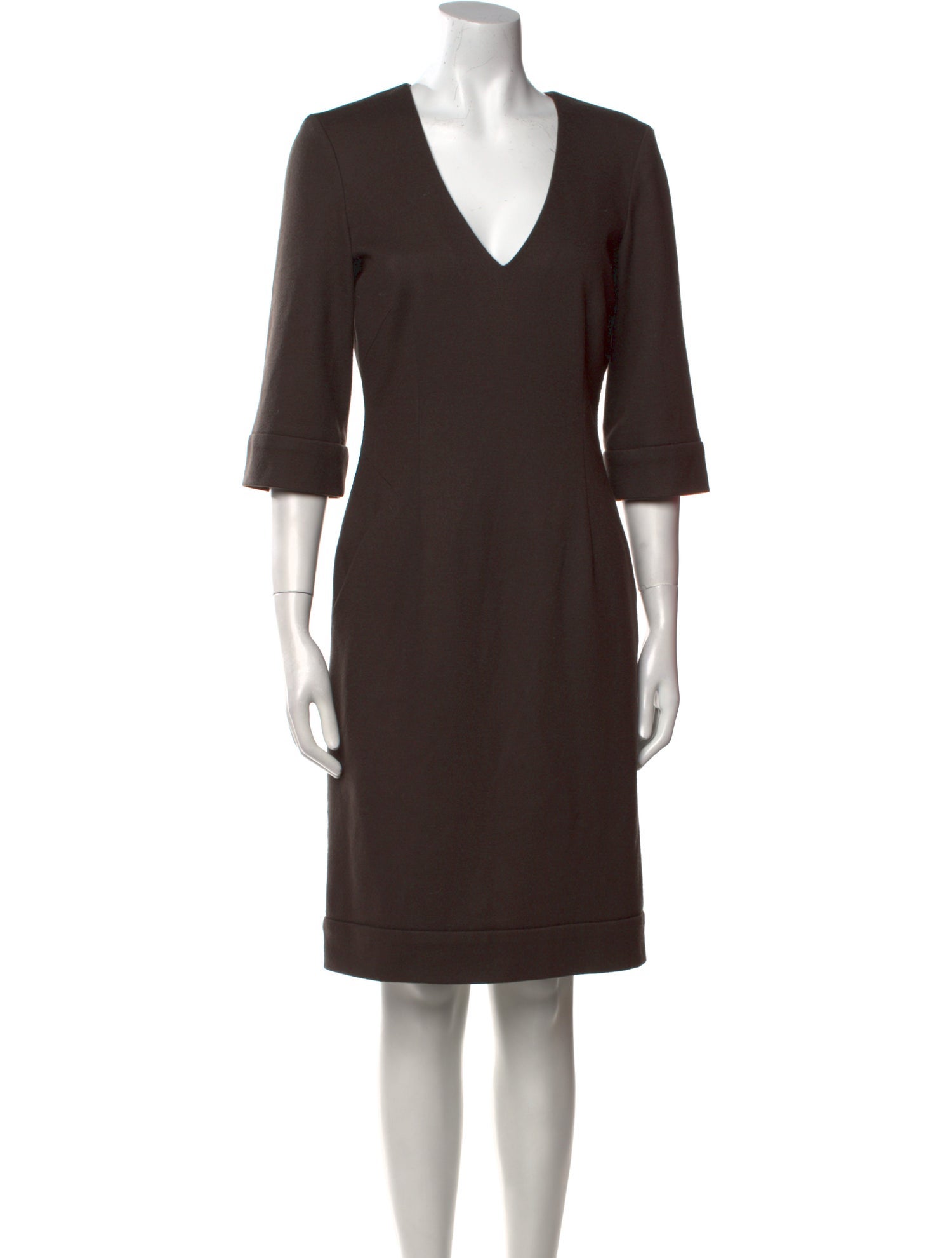 Strenesse Virgin Wool Knee-Length Dress