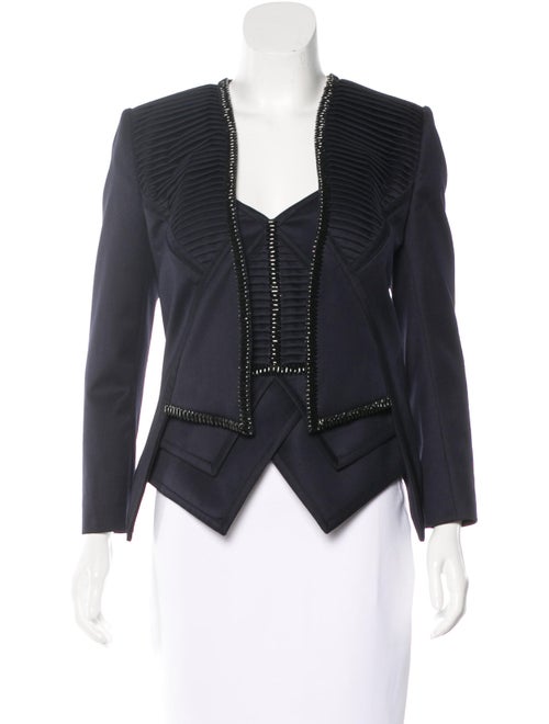 Sass & Bide Embellished Jacket Set Navy