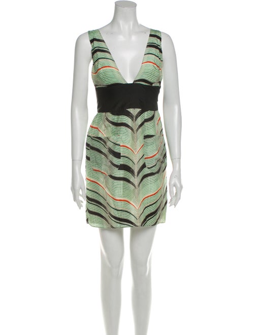 Sass & Bide Silk Mini Dress Green