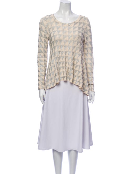 Sass & Bide Printed Scoop Neck Sweater