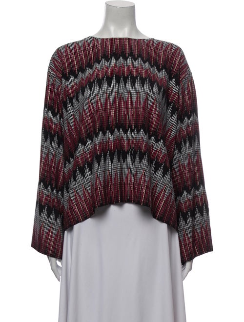 Sass & Bide Silk Printed Top Red